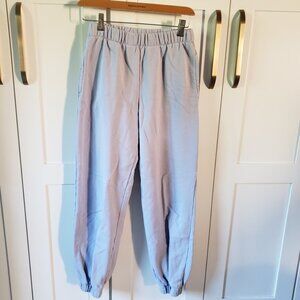 Brandy Melville Sweatpants Womens OS Blue Comfy Fleece Jogger Pants